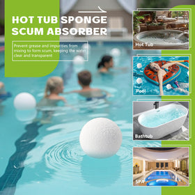 Kaifansun spa filter life extension ball helps reduce debris.