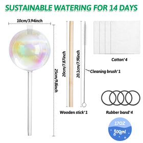 Kaimfdg adjustable-flow globe tilted to regulate watering without overwatering.