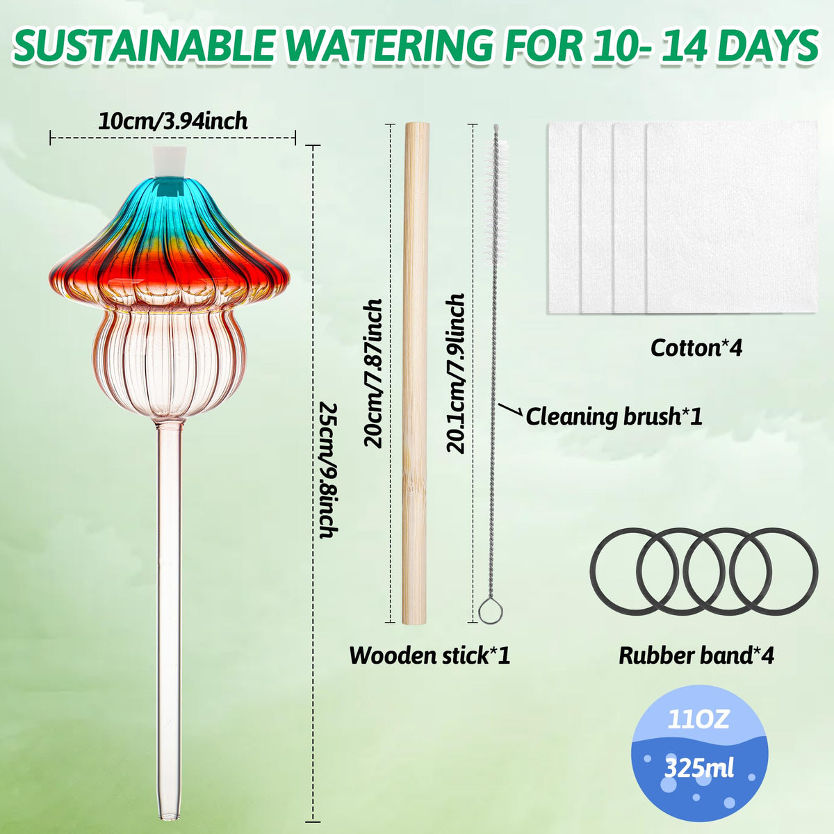 Kaimfdg tilt-adjustable globe to control watering speed precisely