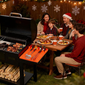Kaisiking tool organization setup speeds grilling with utensils at hand.