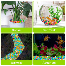 Kaiyuan Dynasty glow pebbles accent pots and trays with a luminous touch.