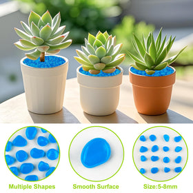 Kaiyuan Dynasty blue glow rocks brighten patios and create evening ambiance