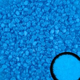 Kaiyuan Dynasty blue glow rocks illuminate a walkway for night safety
