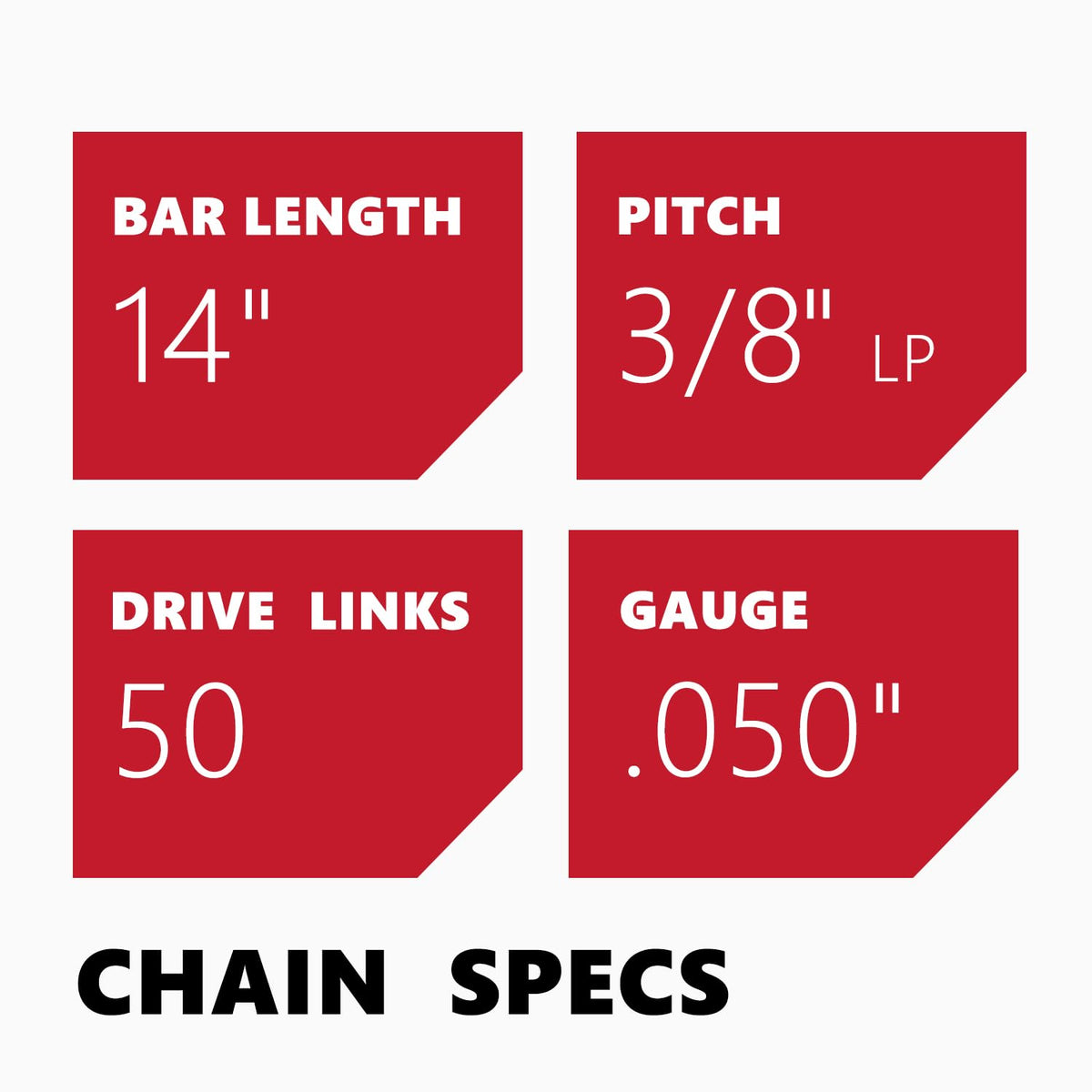 KAKEI chain on bar demonstrates low kickback performance during cutting.