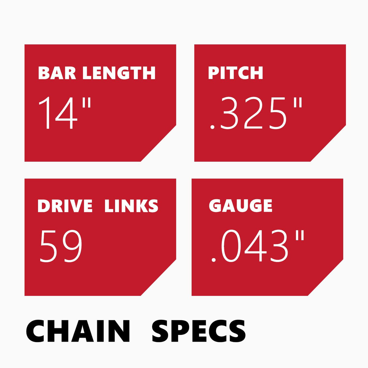 KAKEI 59 drive links visible for compatibility with select saws.