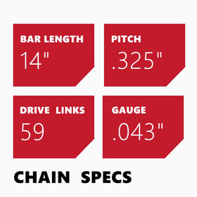 KAKEI 59 drive links visible for compatibility with select saws.