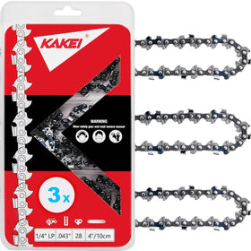 KAKEI GTA26 4-inch chain for STIHL fit, precise cuts with minimal kickback