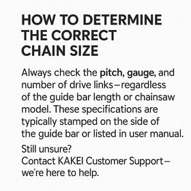 KAKEI GTA26 three-pack chains for budget-friendly pruning replacements