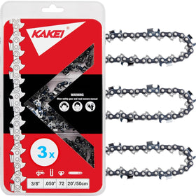 KAKEI Skiptooth 20in chain pack for easy replacement and reliable cutting.
