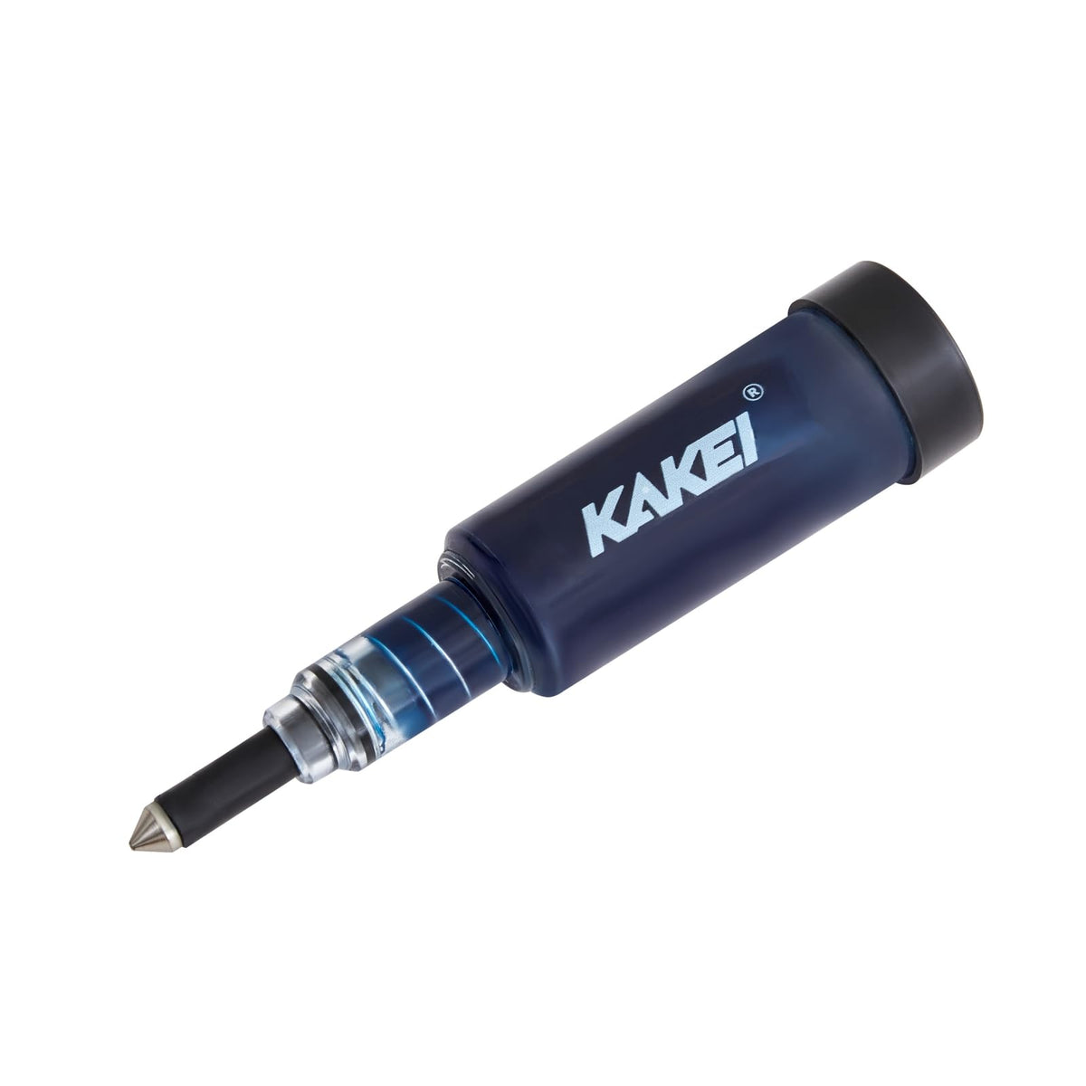 KAKEI Chainsaw Bar Grease Gun translucent body lets you monitor fill levels at a glance.