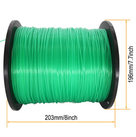 KAKO 080 round trimmer line nylon construction reduces drag and vibration.