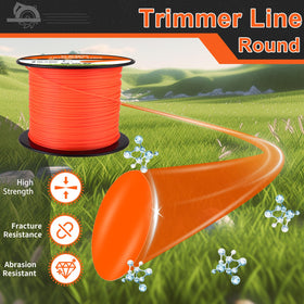 KAKO 0.105-inch line on bright orange spool for easy visibility during reloading.