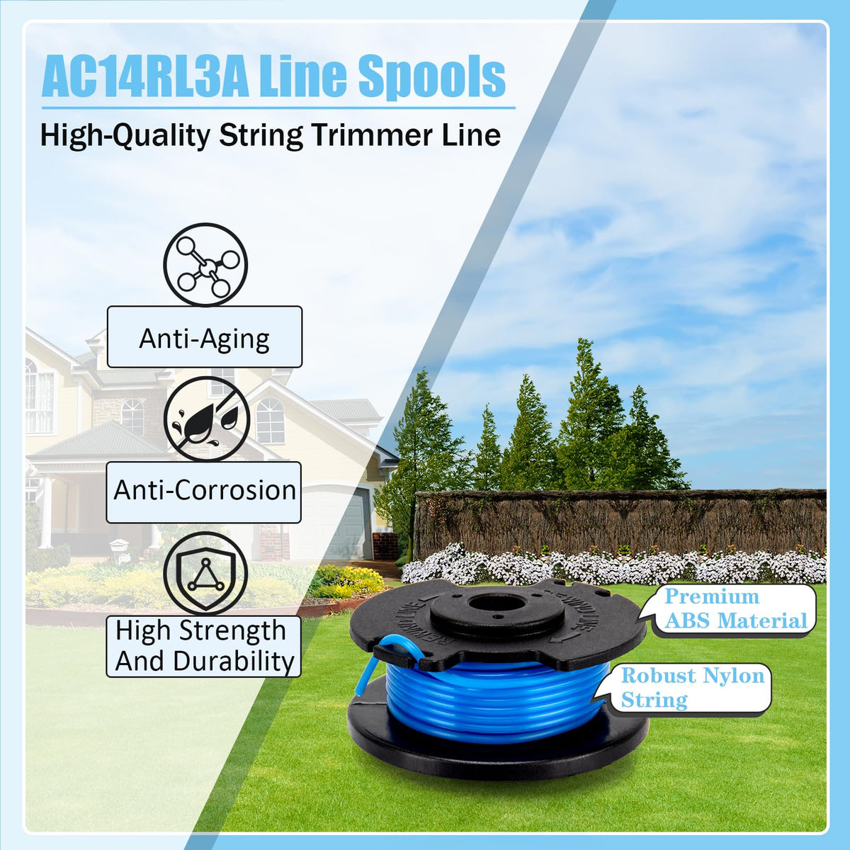 KAKO ABS spool housing for sturdy, long-lasting trimmer support