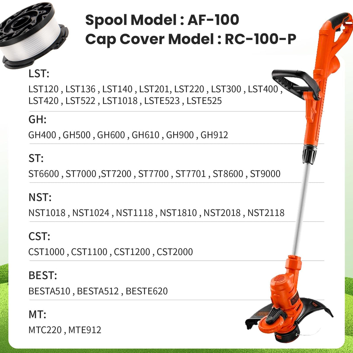 KAKO AF100 spool ABS body built for long life and reliability.