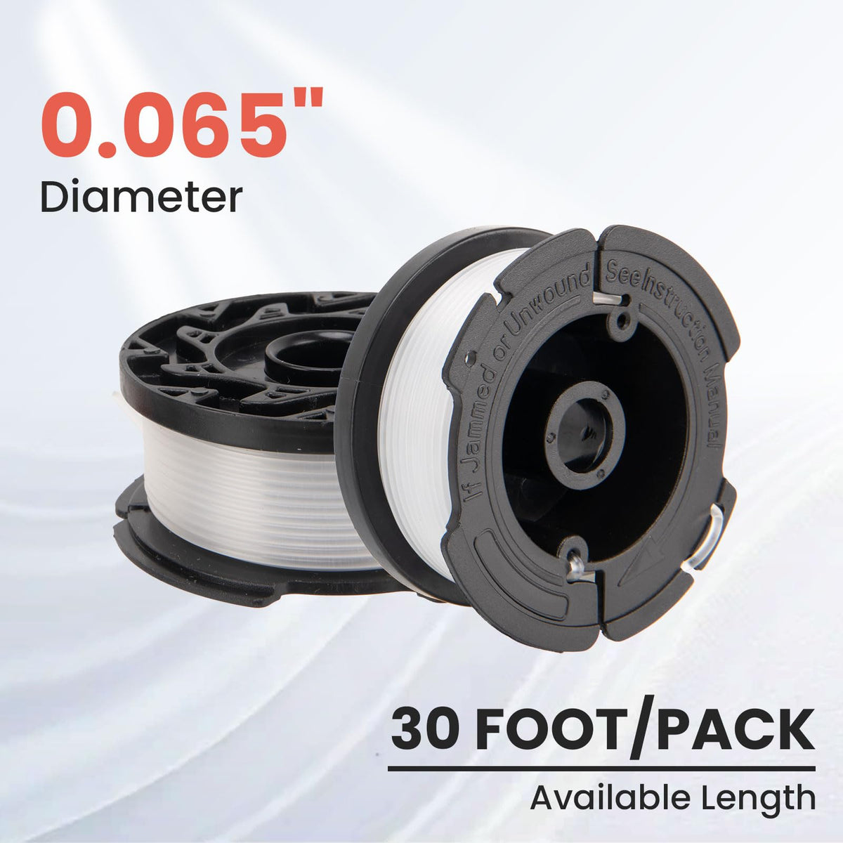 KAKO AF100 spool spring 2-pack ensures smooth reloads for continuous trimming.