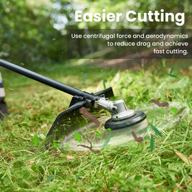 KAKO AF100 spool in use for yard work, improving trimming efficiency