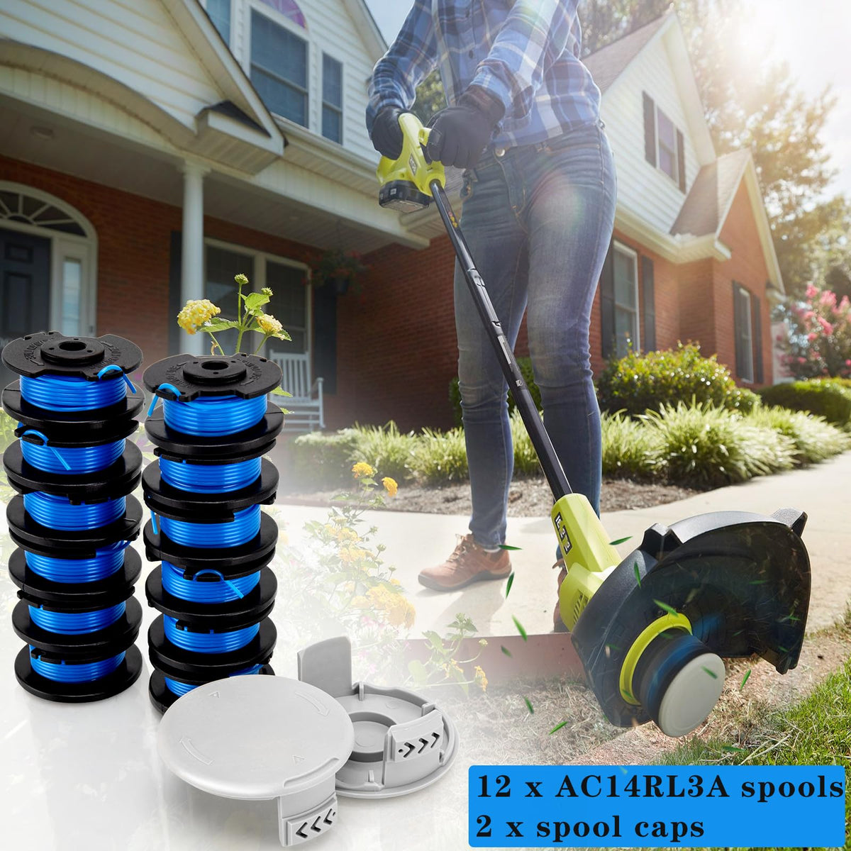 KAKO durable trimmer spool designed for prolonged lawn care sessions