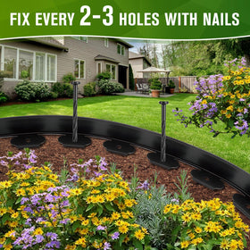 KAKO flexible edging along a garden path adapts to curves smoothly