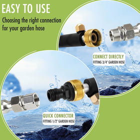 KAKO Jet 65-degree nozzle for broad exterior coverage.