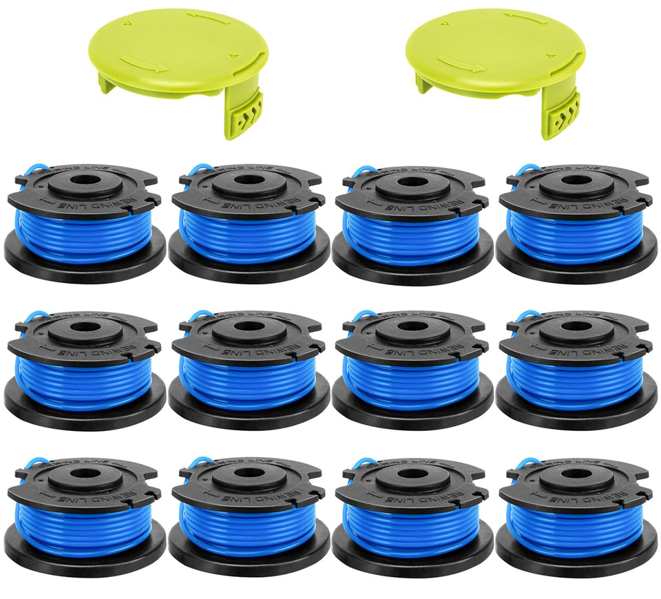 KAKO replacement spool for Greenworks with 16 ft pre-wound 0.065 in line for quick swaps
