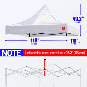 KaKuEike fits most straight-leg 10x10 pop-up canopies