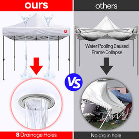 KaKuEike waterproof edge provides rain protection along seams
