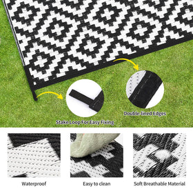 Kalafun non-slip backing keeps the rug secure on wooden or concrete surfaces.