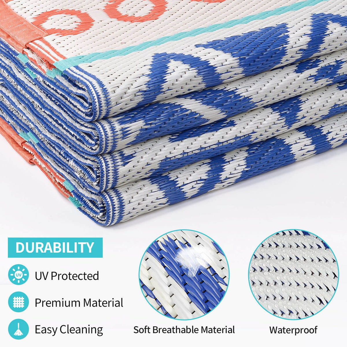 Kalafun soft plastic straw texture provides barefoot comfort on patios.