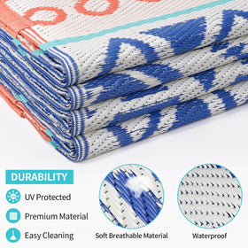 Kalafun soft plastic straw texture provides barefoot comfort on patios.
