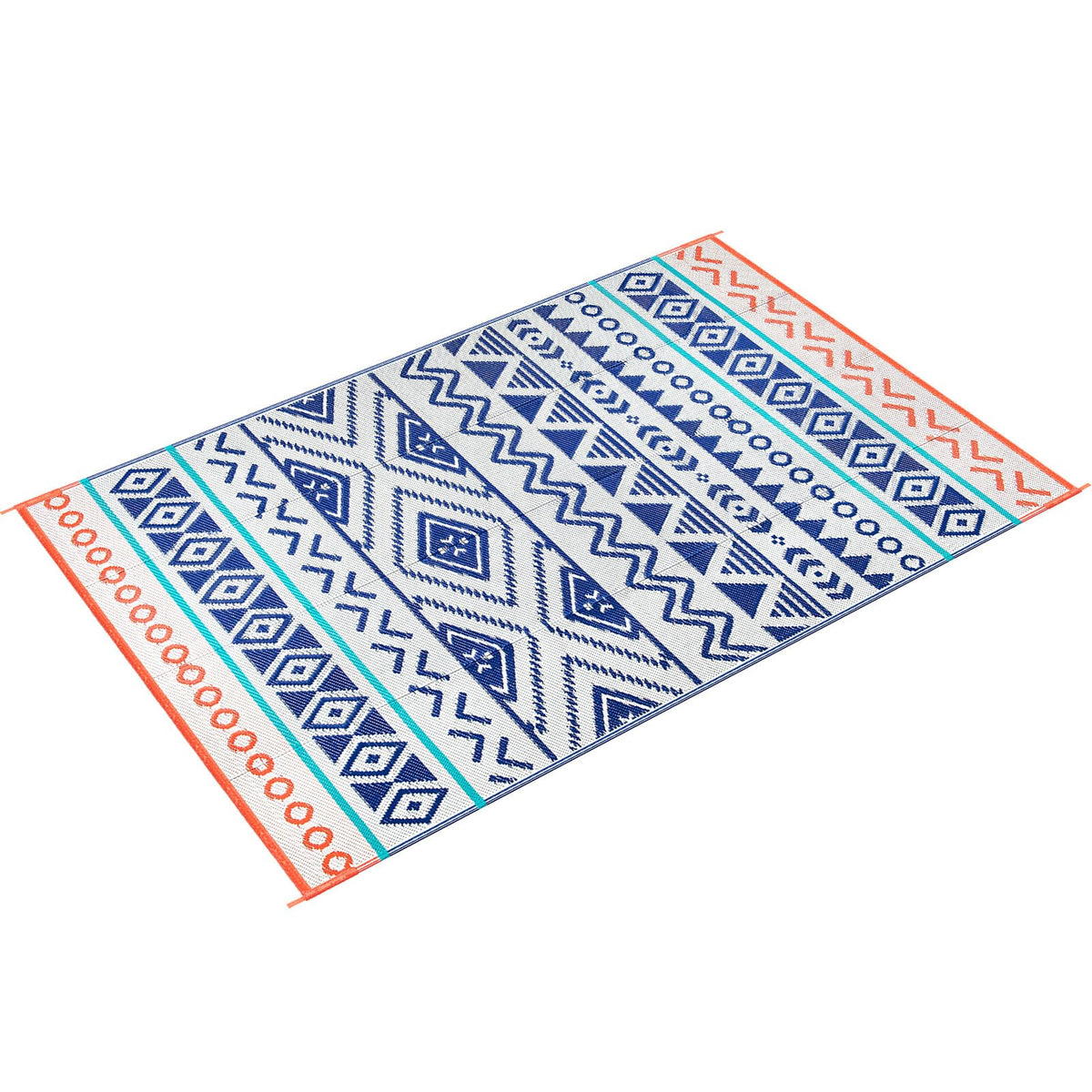 All-season Kalafun outdoor rug for balconies, porches, patios, and RV trips.