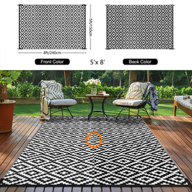 Kalafun UV-resistant rug stands up to sun on decks and balconies.