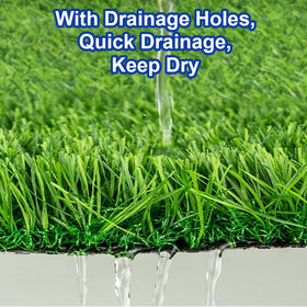 Kalekey nesting pad drainage holes back drains moisture quickly in the coop.