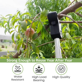 Kalinar built-in branch tie notches for bark-safe binding
