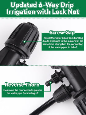 Kalolary compact drip irrigation fitting designed for easy setup.