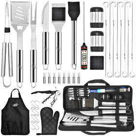Kaluns 30-piece grill set overview for outdoor cooking