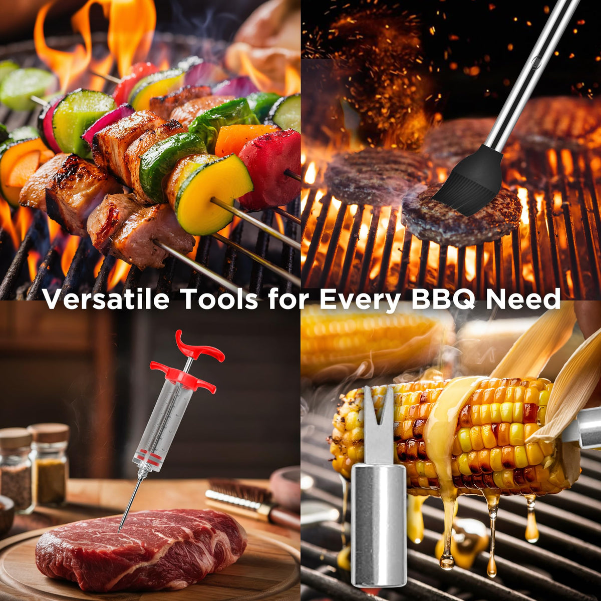 Kaluns meat injector for flavoring marinated meats
