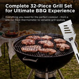 Kaluns stainless steel grill tools showing durability and rust resistance