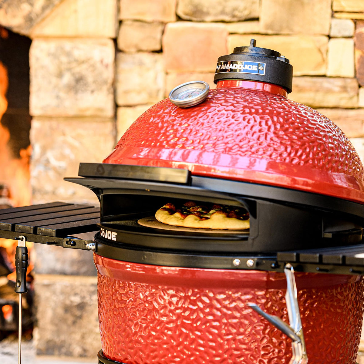 Kamado Joe DōJoe pizza cutter accessory complements pizza night