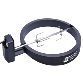 Kamado Joe JoeTisserie attached to a classic 18-inch grill for versatile roasting