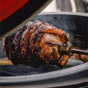 Kamado Joe JoeTisserie compatible with Large Big Green Egg and other 18-inch grills