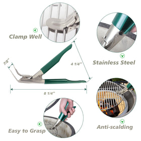 KAMaster ash tool rake reaches deep into ash for quick cleanup.