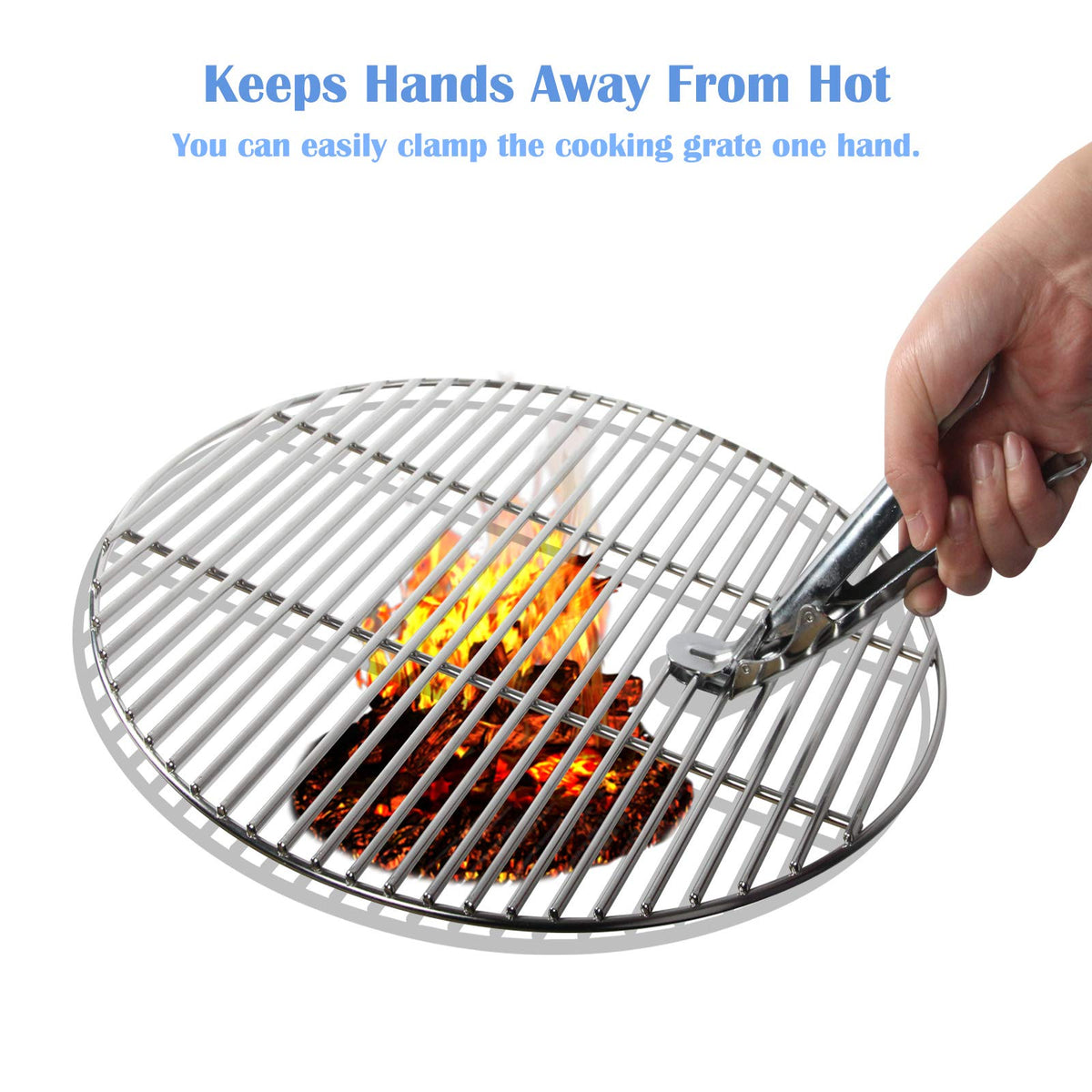 KAMaster grill grate lifter durable finish resists deformation over time.