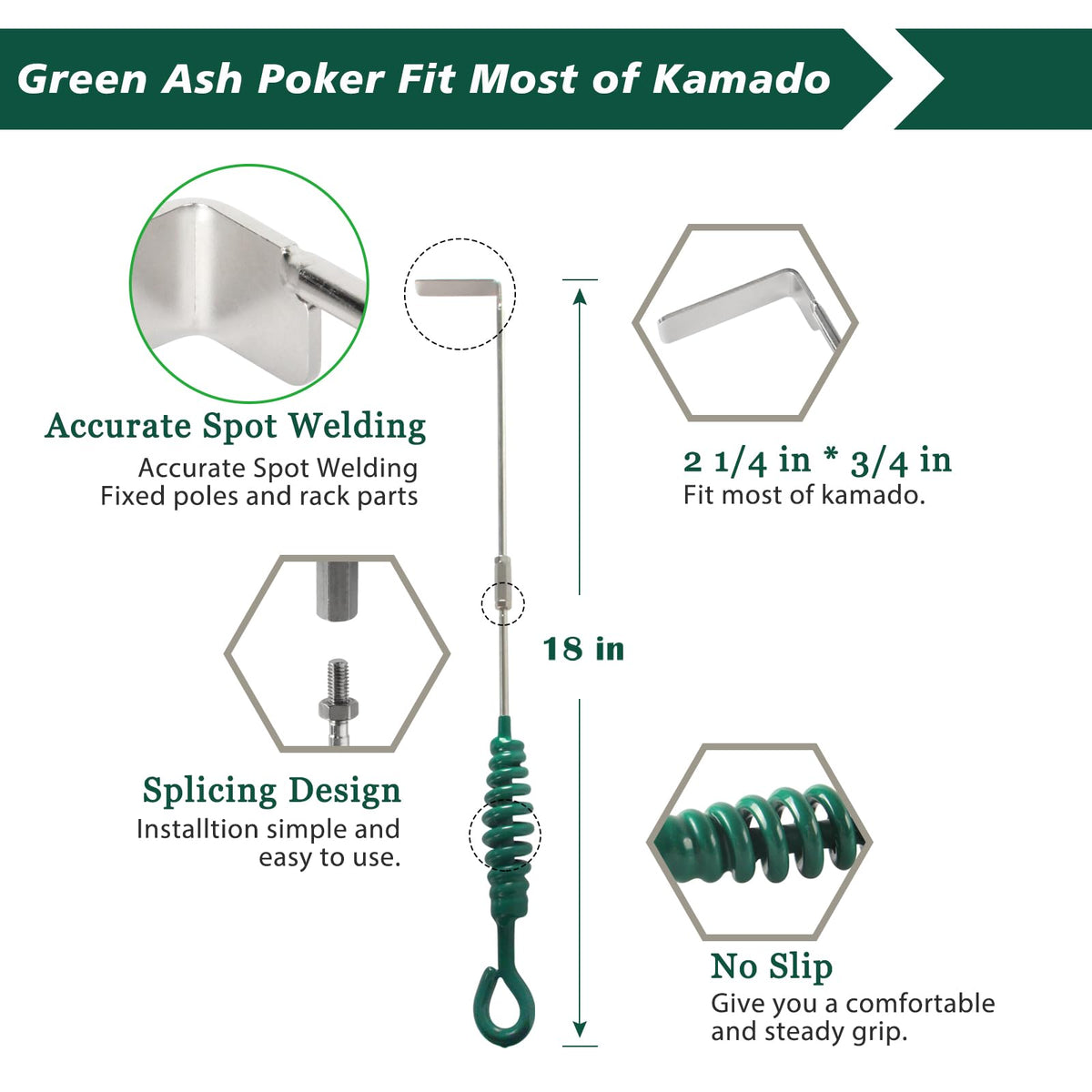 KAMaster grill grate lifter safely lifts hot grates.