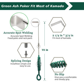 KAMaster grill grate lifter safely lifts hot grates.