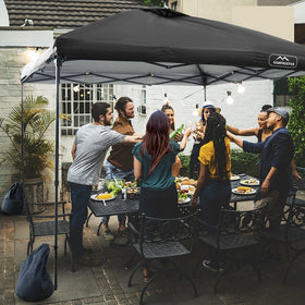 KAMPKEEPER adjustable strap corners secure the canopy top firmly.