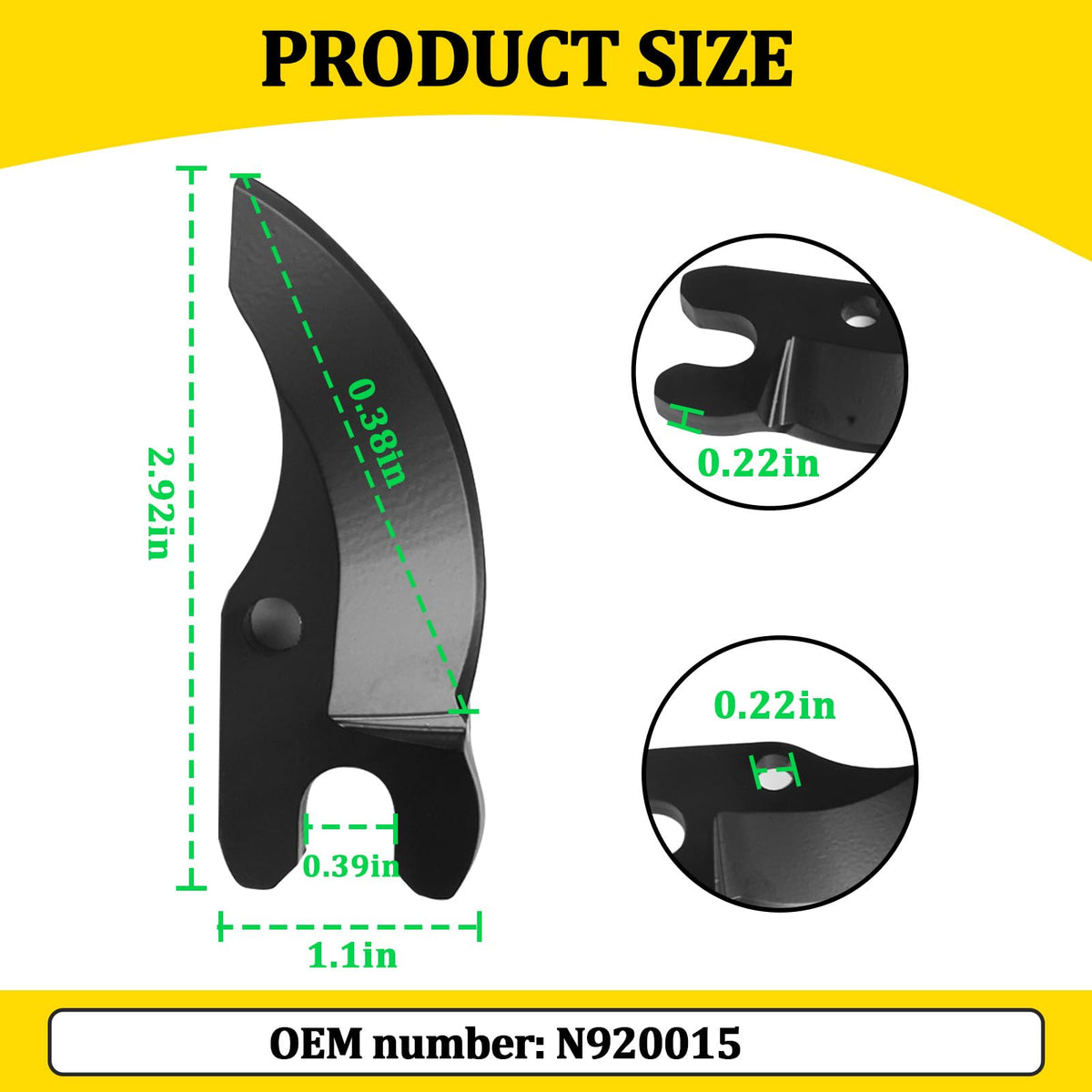 Kamrexi N920015 two blades pack provides long-lasting replacements for busy gardens.