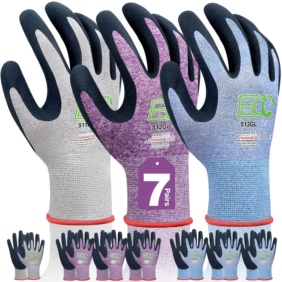 KANGLONGDA purple gloves for comfortable daily planting tasks