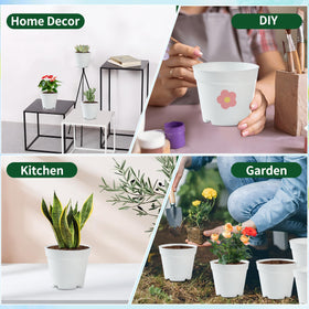 KANBIT indoor-outdoor pots suit balconies, windowsills, or party decor.