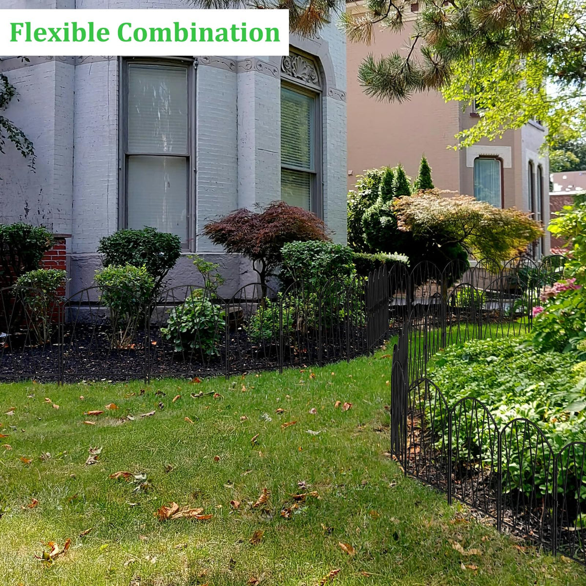 KANEODOT outdoor fence complements patios with arch styling.