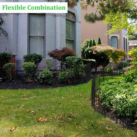 KANEODOT outdoor fence complements patios with arch styling.